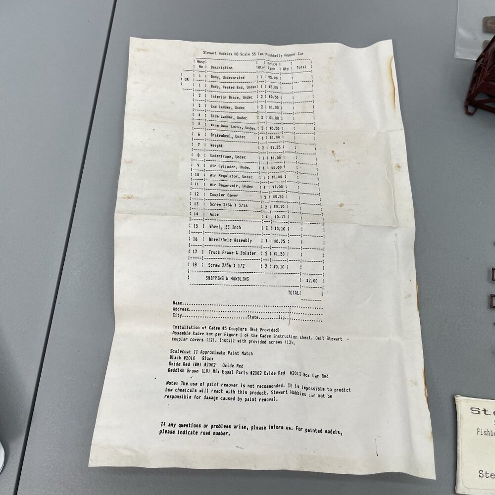 Stewart HO Lehigh Valley 25079 Fishbelly 55 Ton 6 Panel 2 Bay Hopper Train Car - Picture 6 of 12